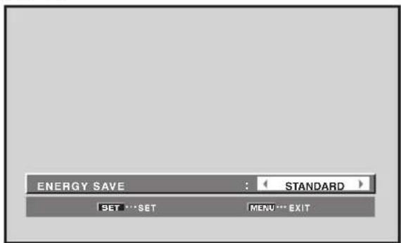 PIONEER PRO810HD - Energy Saving Settings (ENERGY SAVE) - 6
