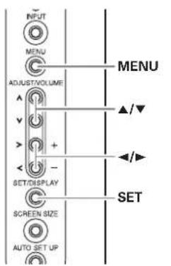 PIONEER PRO810HD - Setting INPUT1 SELECT - 1
