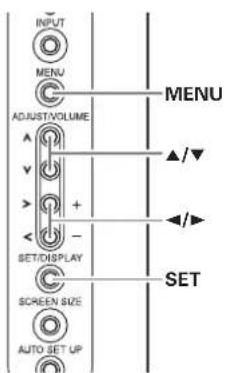 PIONEER PRO810HD - Paramétrage de ENTRée NO.1 SELECT - 1