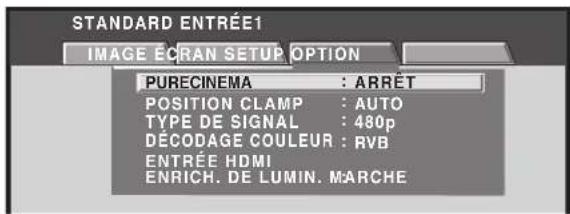 PIONEER PRO810HD - Paramétrage de [POSITION CLAMP] (ENTRÉE1 (D-SUB), 5) - 4