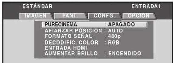 PIONEER PRO810HD - Utilice los botones /> para seleccionar [CONFG.]. - 1
