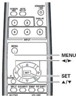 PIONEER PRO810HD - Paramétrage de ENTRée NO.1 SELECT - 2