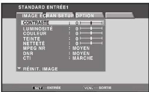 PIONEER PRO810HD - Appuyez sur la touche MENU pour afficher la page de menu. - 1