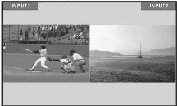 PIONEER PRO810HD - Press the remote control unit's SPLIT button. - 2