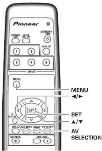 PIONEER PRO810HD - Réglage image (2) - 2