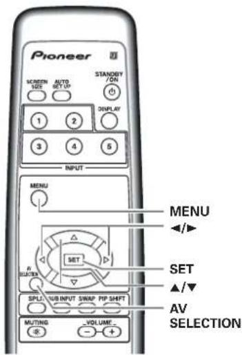 PIONEER PRO810HD - Ajuste de laImagen (2) - 2