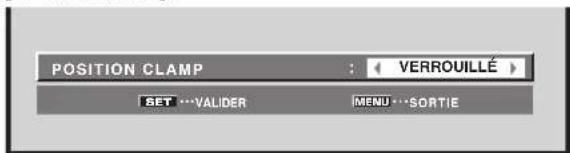 PIONEER PRO810HD - Paramétrage de [POSITION CLAMP] (ENTRÉE1 (D-SUB), 5) - 6