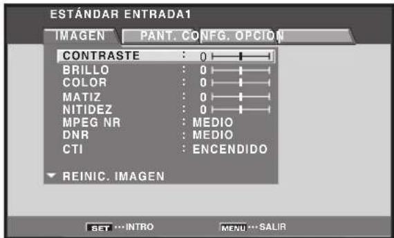 PIONEER PRO810HD - Pulse el botón MENU para visualizar la pantalla del menu. - 1