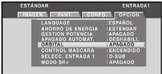 PIONEER PRO810HD - Ajuste orbital (ORBITAL) - 5