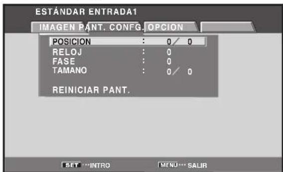 PIONEER PRO810HD - Ajuste de la POSICION, RELOJ y FASE de la pantalla (Ajuste manual) - 6