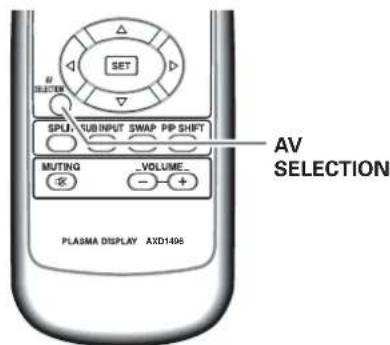PIONEER PRO810HD - Ajuste AV SELECTION - 1