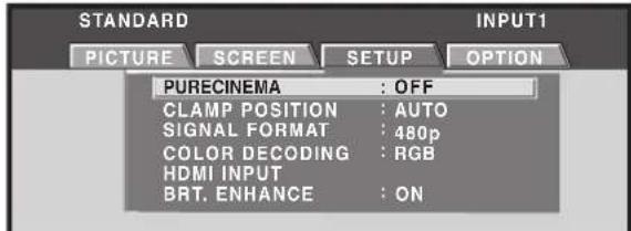 PIONEER PRO810HD - [CLAMP POSITION] setup (INPUT1 (D-sub), 5) - 4