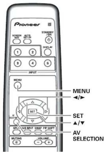 PIONEER PRO810HD - Réglage image (3) - 2