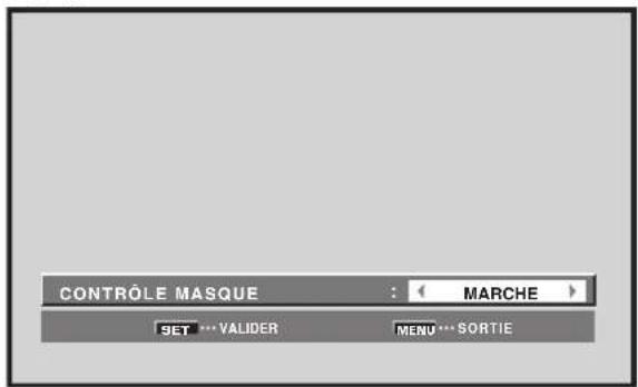 PIONEER PRO810HD - Position du cache létal (CONTRÔLÉ MASQUE) - 6