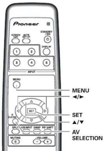 PIONEER PRO810HD - Réglage image (1) - 2