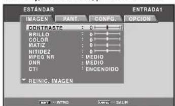 PIONEER PRO810HD - Ajustes de laImagen y de la pantalla - 4