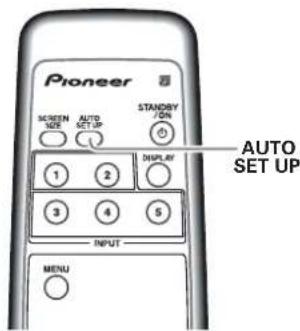 PIONEER PRO810HD - When the button is pressed, the optimum settings are automatically selected for the current input source. - 2
