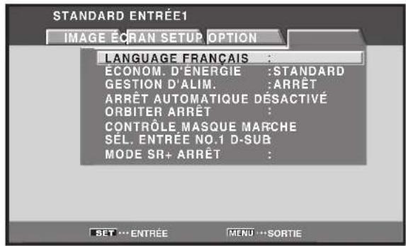 PIONEER PRO810HD - Paramétrage de ENTRée NO.1 SELECT - 4