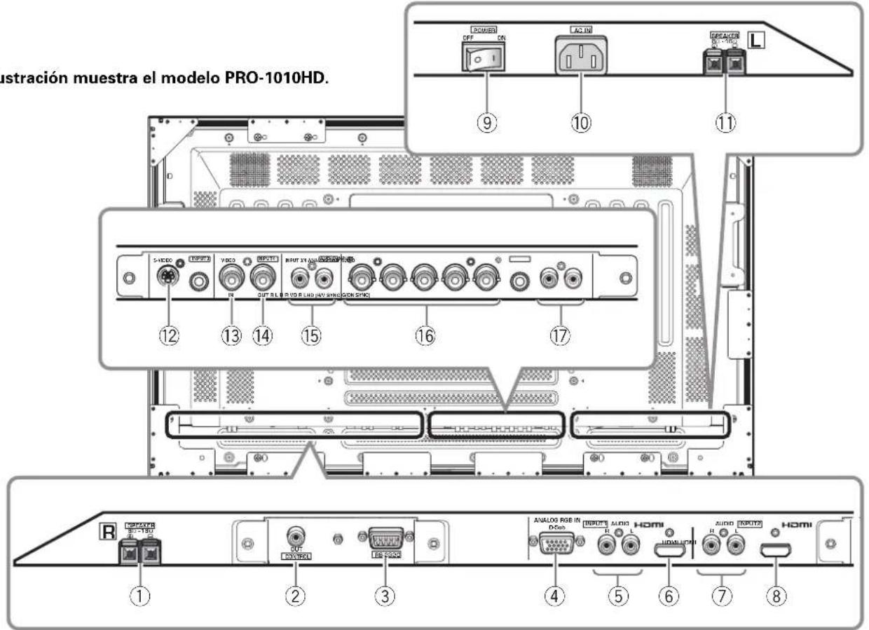 PIONEER PRO810HD - Panel de conexiones - 1