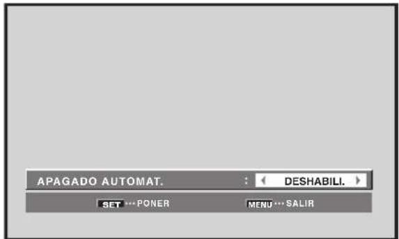 PIONEER PRO810HD - Pulse los botones  para comprobar la seleccion de [GESTION POTENCIA] o [APAGADO AUTOMAT]. - 1