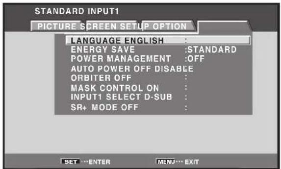 PIONEER PRO810HD - Energy Saving Settings (ENERGY SAVE) - 4