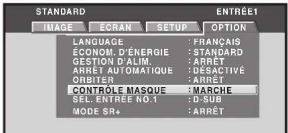 PIONEER PRO810HD - Position du cache létal (CONTRÔLÉ MASQUE) - 5