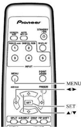 PIONEER PDP607CMX - Setting the subscreen mode (PIP DETECT) - 1