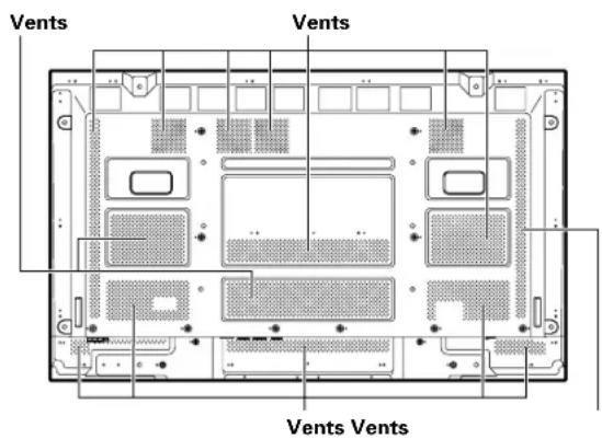 PIONEER PDP607CMX - Cleaning the vents - 1
