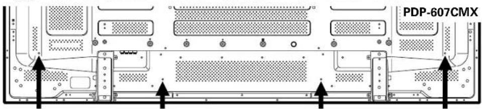 PIONEER PDP607CMX - Fixation des colliers rapides à l'écran à plasma - 2
