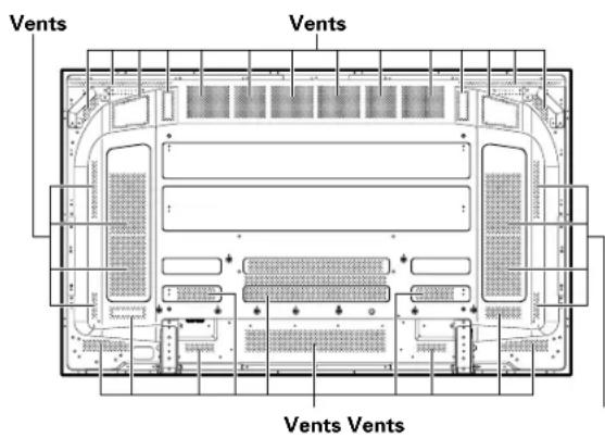 PIONEER PDP607CMX - Cleaning the vents - 2