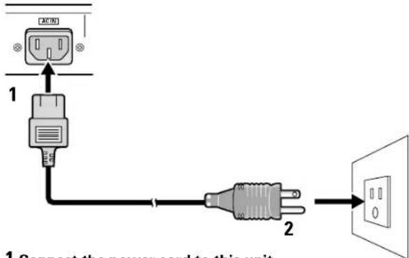 PIONEER PDP607CMX - Power cord connection - 1