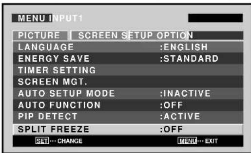 PIONEER PDP607CMX - Setting the memo screen (SPLIT FREEZE) - 5