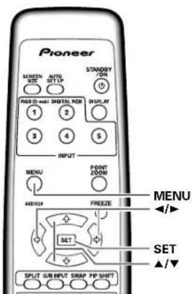 PIONEER PDP607CMX - 映像を調整する - 1