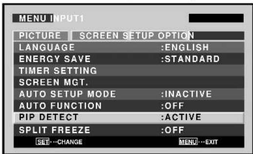 PIONEER PDP607CMX - Setting the subscreen mode (PIP DETECT) - 5