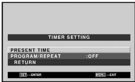 PIONEER PDP607CMX - Setting the PRESENT TIME - 6