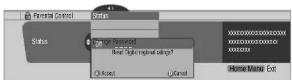 PIONEER PDP6071HD - Deleting new ratings - 2