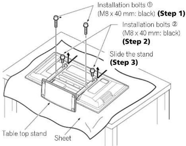 PIONEER PDP6071HD - Detaching the stand - 2