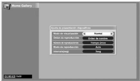 PIONEER PDP6071HD - Iniciación de la pantalla de Ajuste de presentación de diapositivas - 1