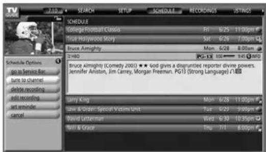 PIONEER PDP6071HD - Scheduling recordings and reminders - 2