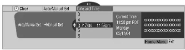 PIONEER PDP6071HD - Clock Setting - 4