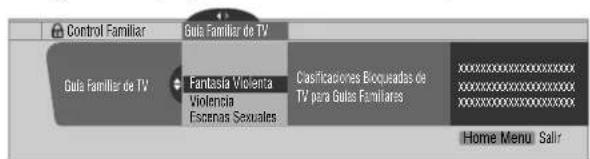 PIONEER PDP6071HD - Configuración de las guías familiares de TV (Guías de TV) - 1