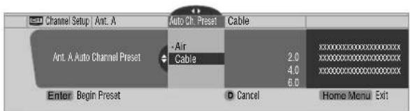 PIONEER PDP6071HD - Using Auto Channel Preset - 1