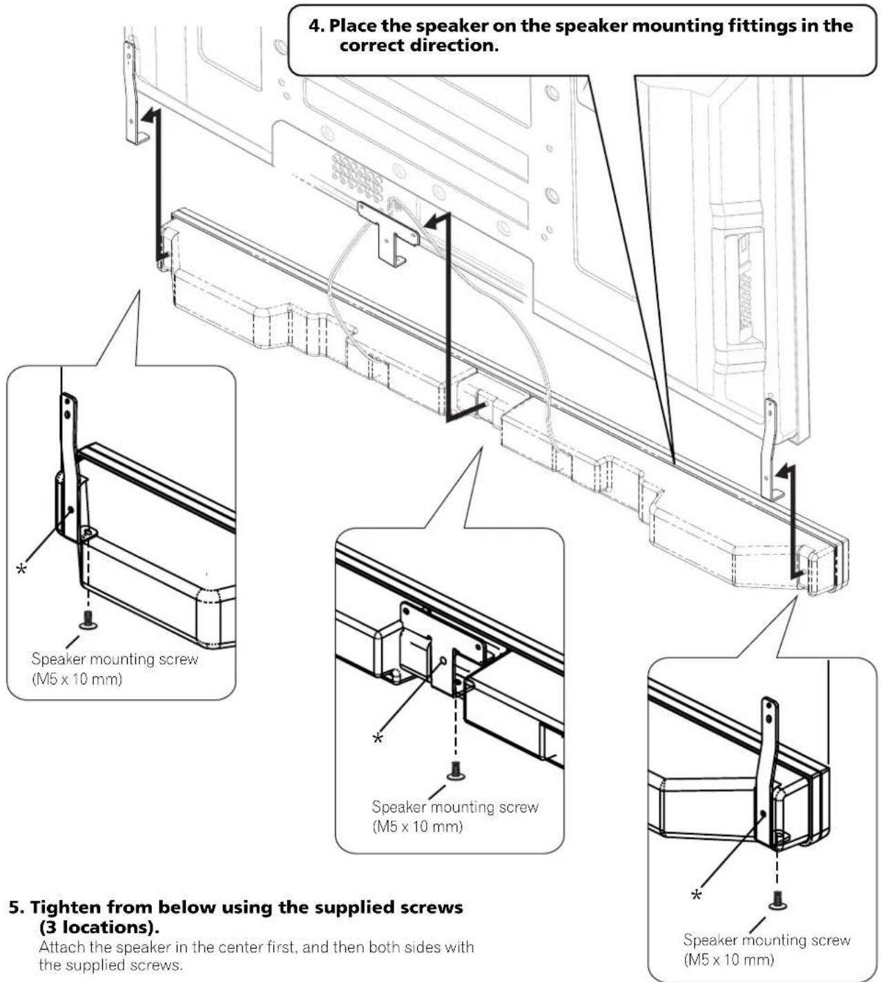 PIONEER PDP6071HD - Connect the other end of the speaker cables to the speaker. - 1