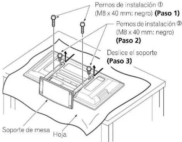 PIONEER PDP6071HD - Extracción del soporte - 2