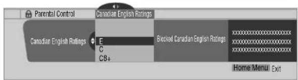 PIONEER PDP6071HD - Setting Canadian English ratings - 1