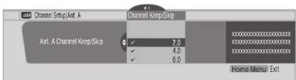 PIONEER PDP6071HD - Setting for skipping unwanted channels - 1