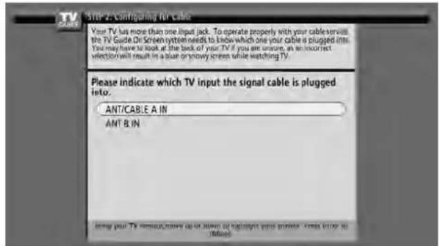 PIONEER PDP6071HD - Screen 4: Which input terminal is the system plugged into? - 1