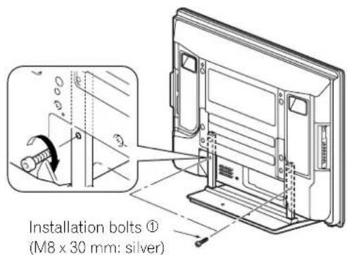 PIONEER PDP6071HD - Attaching the stand again - 3