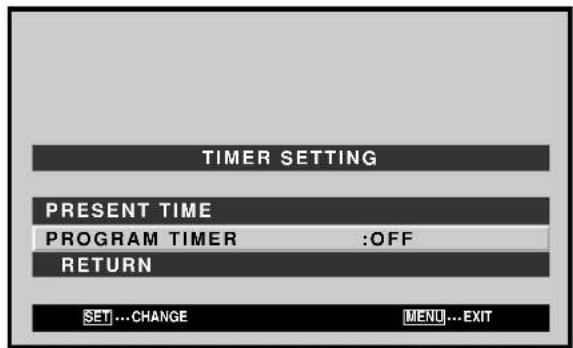 PIONEER PDP425CMX - Activating the PROGRAM TIMER - 6