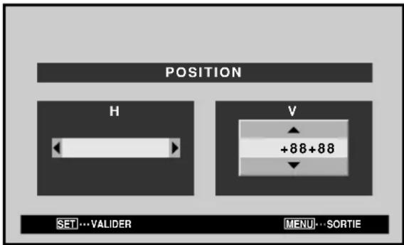 PIONEER PDP425CMX - Utilisez les touches et / pour sélectionner la valeur souhaitée. - 1